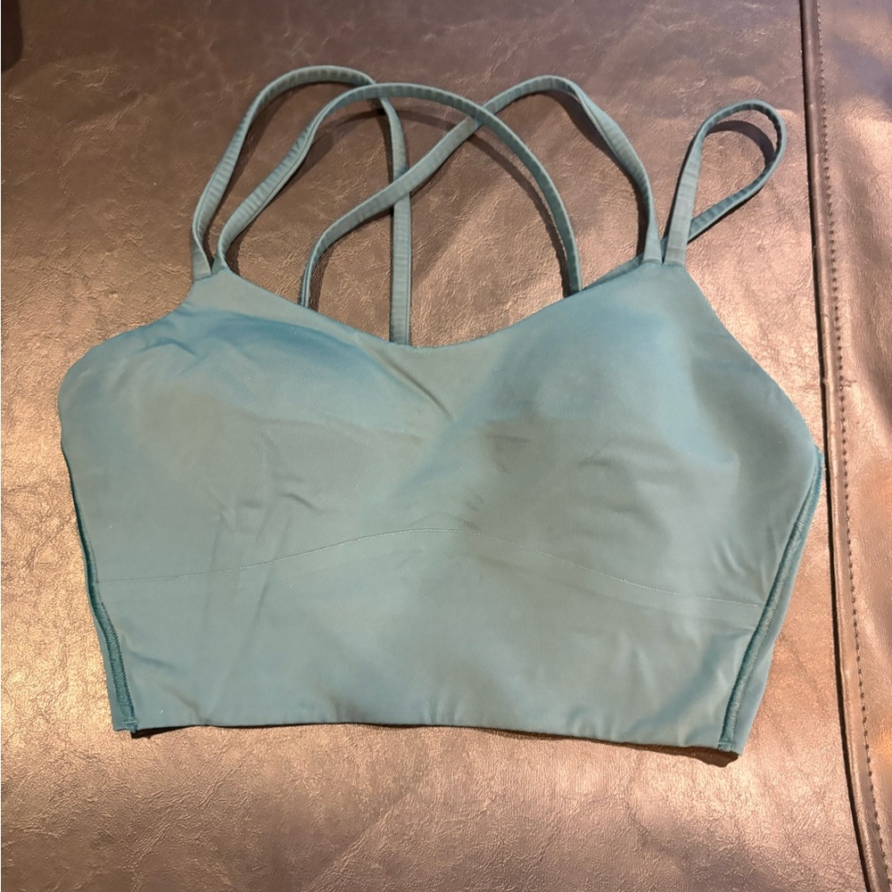 Lululemon Athletica Teal Strappy Sports Bra